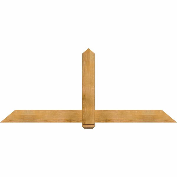 Ekena Millwork Eugene Rough Sawn Timber Gable Bracket, Western Red Cedar, 84"W x 35"H x 2"D x 6"F, 10/12 Pitch GBW084X35X0206EUG00RWR - main